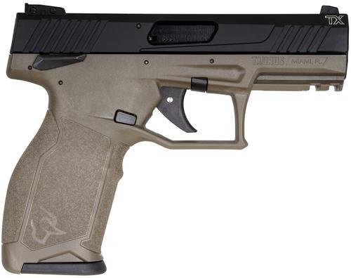 Taurus TX22 Pistol 1-TX22141O, 22 LR, 4.10in, Textured Grips, OD Green Finish, 16 Rds