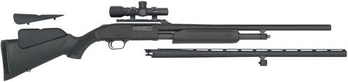 Mossberg 500 Field/Deer Pump Shotgun 54047, 20 Gauge, 24"/26", 3" Chmbr, Black Synthetic Stock, 5+1