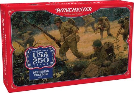 Winchester USA 250th Commemorative Pistol Ammunition, 45 ACP, Full Metal Jacket (FMJ), 230 GR, 880 fps, 50 Rd/bx
