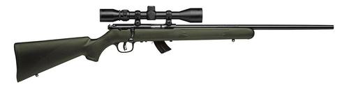 Savage Mark II XP Rifle w/Scope 26721, 22 Long Rifle, 21", OD Green Synthetic Stock, Black Finish, 5 Rds