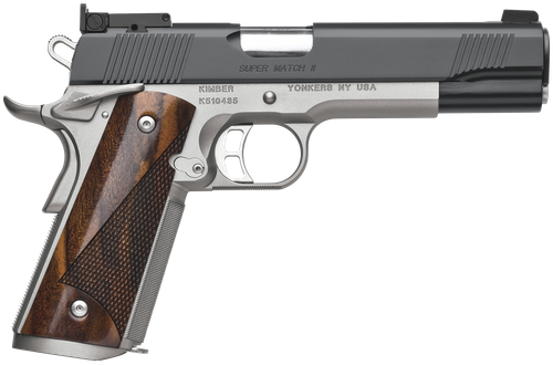 Kimber 3200309 Super Match II Pistol - 45 ACP, 5 in Barrel, Amb. Safety, Satin Stainless Steel Frame, KimPro II Slide