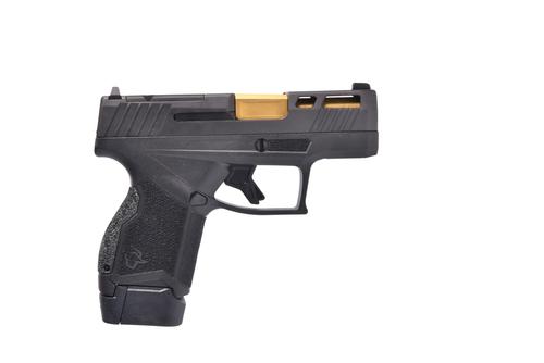 Taurus GX4 Optic Ready Pistol 1-GX4MP931-TL1, 9mm, 3.06in Gold PVD Barrel, Black Polymer Grips, 13 Rds