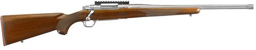 Ruger M77 Hawkeye Hunter Rifle 57104, 6.5 Creedmoor, 22", Wood Stock, Stainless Finish, 4 Rds
