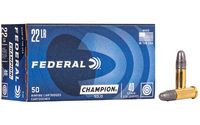 Federal Premium Power Shok Rimfire Ammunition 510, 22 Long Rifle, Lead, 40 GR, 1240 fps, 50 Rd/bx