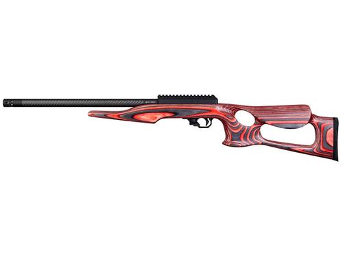Volquartsen Superlite Rimfire Rifle, 22 WMR, 16.75", Red Lightwight Thumbhole Stock, Carbon Fiber Barrel, Rapid Release