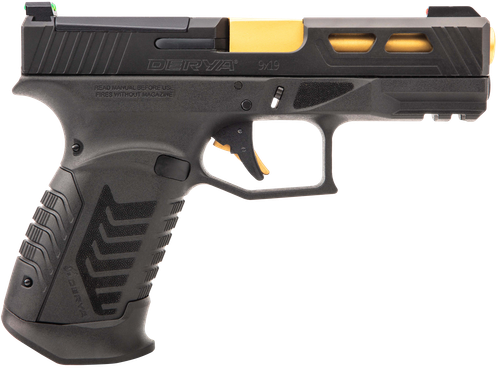 Derya DY9 Pistol 10LDY9GUS, 9mm Luger, 4.02in, Interchangeable Backstrap, Black Finish, 10 Rds