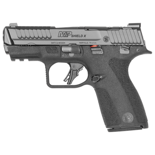 Smith and Wesson M&P9 Shield X Optic Ready Pistol 14265, 9mm, 3.6in, Black Polymer Grips, 10 Rds