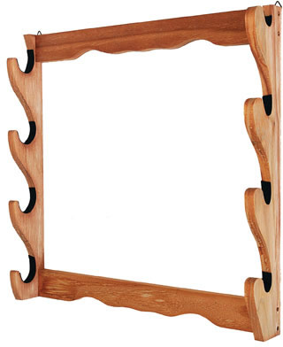 Allen Four Gun Wooden Wall Rack (18550)