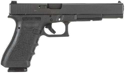 Glock 17 Long Slide Pistol PI1630101, 9mm Luger, 6", Polymer Grip/Frame, Black Finish, 10 Rds