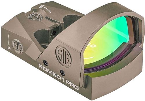 Sig Romeo1Pro Mini Reflex Sight SOR1P103, 1x30mm, 6.0 MOA Red Dot, FDE
