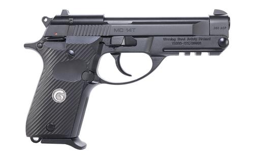 EAA MC 14T Solution Pistol 390850, 380 ACP, 4.50in, Black Checkered Polymer Grips, Black Finish, 13 Rds