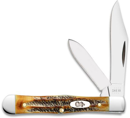 Case Knives 6.5 BoneStag Small Swell Center Jack Knife (65326)