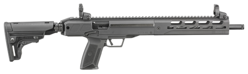 Ruger LC Carbine Semi-Auto Rifle, 5.7x 28mm, 16.25", Adj. Stock, Black Finish, 20 Rds