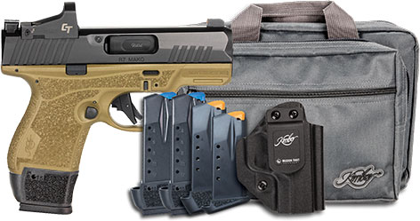 Kimber R7 Mako Tactical (OI) Tac Pac Pistol 3800039, 9mm,  3.37", W/ Crimson Trace, FDE Finish, 15 Rds