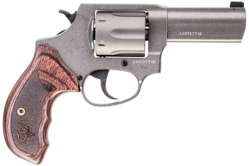 Taurus 856 Defender Revolver 28563CNS, 38 Spl +P, 3", Altamont Wood Grip, Tungsten Cerakote Finish, 6 Rd