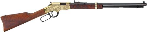 Henry Golden Boy Deluxe III Lever Action Rifle H004VD3, 17 HMR, 20", American Walnut Stock, Blued Finish, 11 Rds