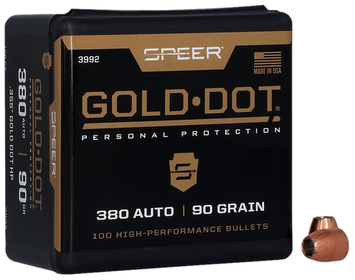Speer Reloading Handgun Bullets 9mm Cal 90 Grain 100 Per Box (3992), Not Loaded