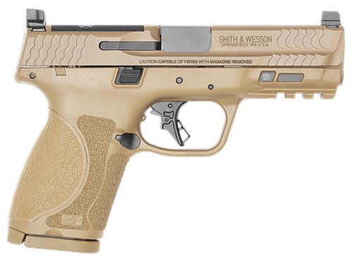 Smith and Wesson M&P M2.0 Optic Ready 13572, 9mm Luger, 4", Modular Backstrap, Flat Dark Earth Finish, 15 Rds