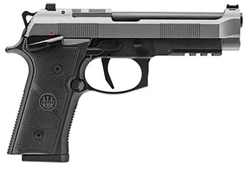 Beretta 92Xi SAO Pistol J92FSR915, 9mm, 4.70", Black Polymer Grips, Black/Stainless Anodized Finish, Optic Ready, 15 Rds