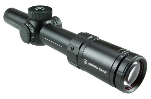 Crimson Trace 5-Series Rifle Scope CTL5108, 1-8x, 28mm Obj, 34mm Tube, Tactical Black, Illuminated SR-1 MIL Reticle