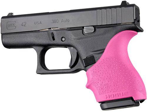 Hogue HandALL Beavertail Grip Sleeve for Glock 42/43, Pink
