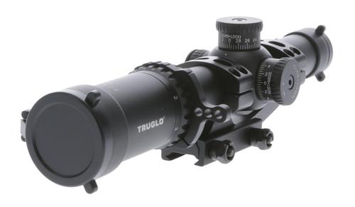 TruGlo Omnia Rifle Scope TG8518TLR, 1-8x, 24mm Obj, 30mm Tube, Black, Illuminated APTR Reticle