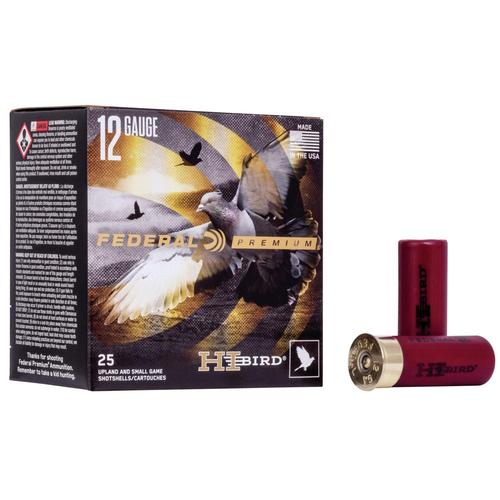 Federal Hi-Bird Game Load Shotshells HVF1275, 12 Gauge, 2-3/4", 1-1/8 oz, 1275 fps, #7.5 Lead Shot, 25 Rds/Bx
