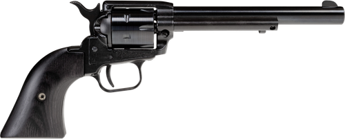 Heritage Rough Rider SAO Revolver RR22B6BBK, 22 LR, 6.50", Laminate Wood Grips, Black Finish, 6 Rds