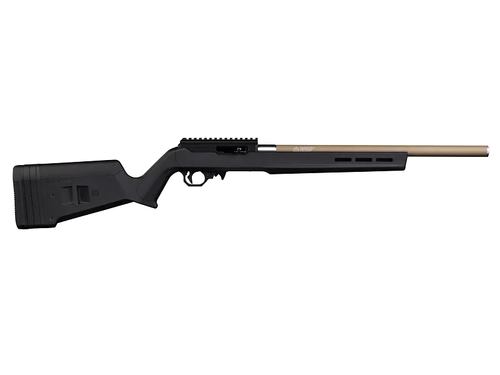 Volquartsen Vanquish 22 Superlite ISR Rimfire Rifle, 22 LR, 18.5", Magpul Black Stock, Integrally Suppressed FDE Barrel, 10+1