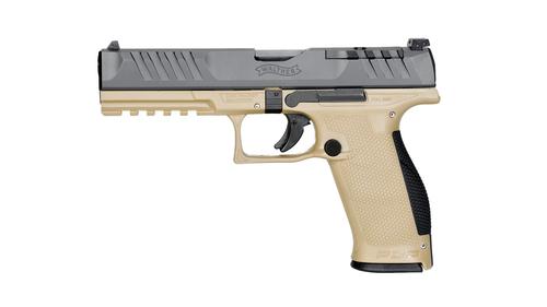 Walther PDP Full Size Optic Ready Pistol 2871866, 9mm, 5in, Tan Polymer Frame Grips, 10 Rds