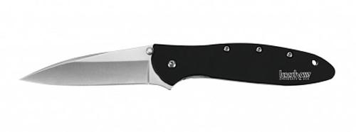 Kershaw Leek 1660 Folder Knife Steel Wharncliffe Blade Anodized Aluminum (1660SWBLK)