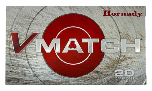 Hornady V-Match Rifle Ammunition 81424, 25 Creedmoor, ELD-BT, 95 GR, 3250 FPS, 20 Rd/Bx