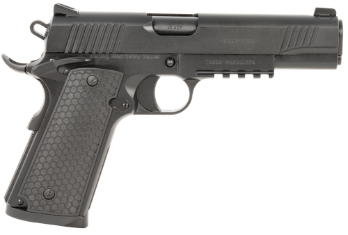 EAA MC1911 S Untouchable Pistol 392060, 45 ACP, 5in, Black Polymer Grips, Black Finish, 8 Rds