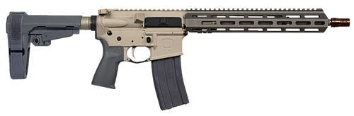 Sugar Weasel Semi-Auto Pistol, 5.56 NATO, 13", FDE Finish, Collapsible Brace, 30 Rds