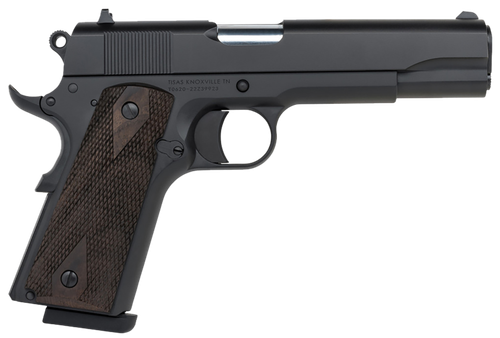 Tisas 1911 A1 Stakeout Pistol 10100516, 45 ACP, 5in, Turkish Walnut Grips, Nickel Finish, 8 Rds