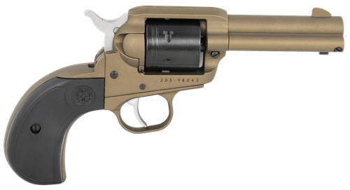 Ruger Wrangler Revolver 2017, 22 LR, 4.62", Black Synthetic Birdshead Grips, Burnt Bronze Cerakote Finish, 6 rd