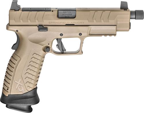 Springfield XD-M Elite Optic Ready Pistol XDME9459FHCOSP, 9mm, 4.5 in Threaded, Polymer Grip, FDE Finish, 22 Rd