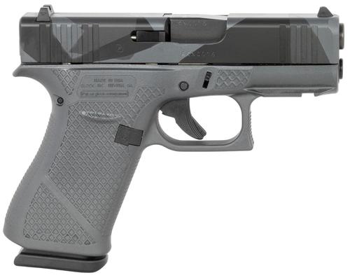 Glock 43X UX4350204FR, 9mm Pistol, 3.41", Urban Dazzle Grey w/Mesh Stippling Finish, 10 Rds