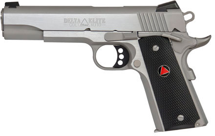 Colt Delta Elite Government Pistol O2020XE, 10mm, 5 in, Rubber Grip, Stainless Finish, 8 Rd
