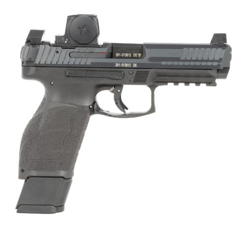 Heckler & Koch VP9A1 F w/Optic Pistol, 9mm, 4.53in, Textured Grips, Black Finish, 20 Rds