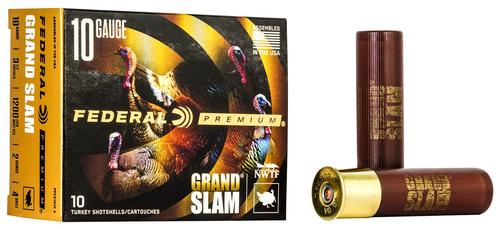 Federal Premium Grand Slam Turkey Shotshells PFCX101F5, 10 Gauge, 3-1/2", 2 oz, #5 Lead Shot, 10 Rds/bx