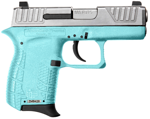 Diamondback DB380 Gen4 Pistol DB0100E092, 380 ACP, 2.80in, Mint Polymer Frame w/Beavertail & Grips, Mint Finish, 6 Rds