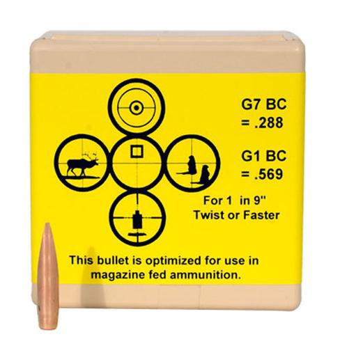 Berger AR Hybrid OTM Tactical Target Bullets 6.5 Cal 130 Grain 100 Per box (26195), Not Loaded