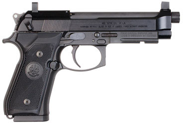 Beretta 92 FSR Pistol J90A192FSRF19SK, 22 Long Rifle (LR), 4.9" Threaded, Black Grips, Black Finish, 15 Rds
