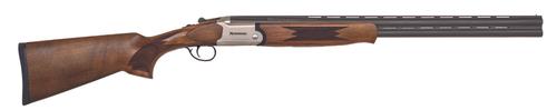 Mossberg Silver Reserve Shotgun 75475, 20 Gauge, 26", 3" Chmbr, Fixed Satin Black Walnut Stock, Satin Silver Receiver