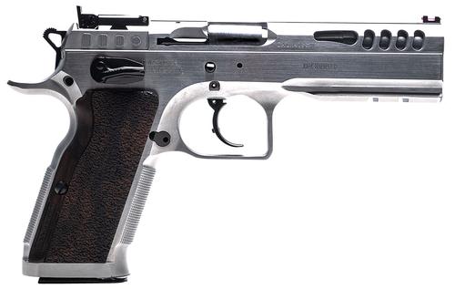 EAA Defiant Stock Master Pistol TFSTOCKM38, 38 Super, 4.75in, Wood, Hard Chrome Finish, 17 Rds