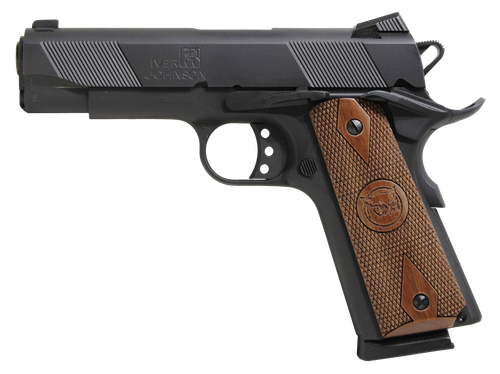 Iver Johnson 1911 Hawk Commander 70 Series Pistol HAWK, 45 ACP, 4.25", Matte Blued Finish, 8 Rds