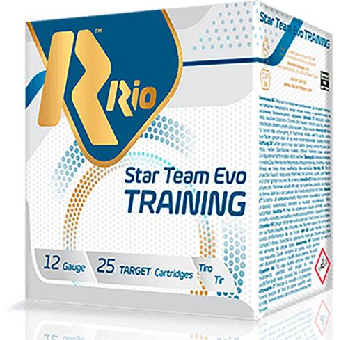 Rio Star Team EVO Shotshells STT32X75, 12 Gauge, 2-3/4", 1 1/8 oz, 1250 fps, #7.5 Lead Shot, 25 Rds/box