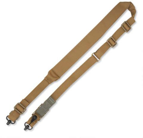 Blue Force Gear Padded Vickers 221 Sling w/Red Swivel, Black (VCAS2TO1RED200AABK)