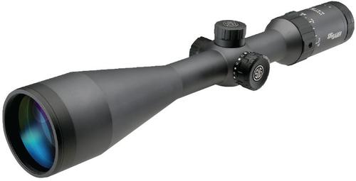 Sig WHISKEY5 Rifle Scope SOW52005, 2.4-12x56MM, 30mm Tube, Second Focal Plane, Triplex Illuminated Reticle, 1CM Adjustment, Graphite